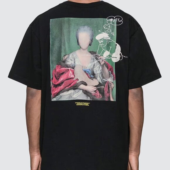 Off-White Mariana De Silva T-shirt 100% Cotton, Black, Size X-large COA Included - Picture 1 of 4